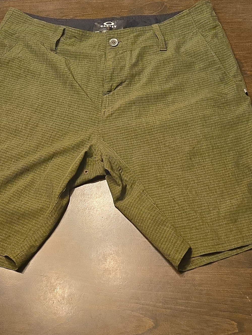 Oakley Men's Olive Green Casual Chino Shorts